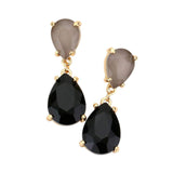 Double Teardrop Link Dangle Evening Earrings - Madeline Love - Flyclothing LLC