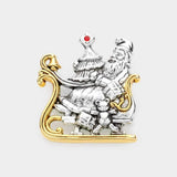 Metal Santa Claus Pin Brooch Pendant - Madeline Love - Flyclothing LLC