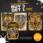 Black Market Art Company Tyler Bredeweg Buy 3 Get 1 FREE Art Print Bundle Print