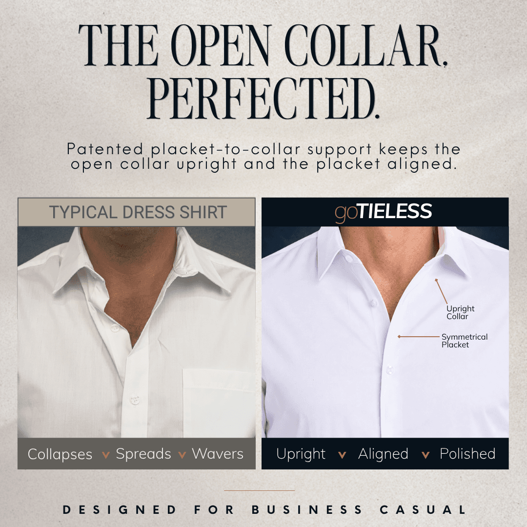 goTIELESS Ultimate Dress Shirt (Lavender) - Million Dollar Collar - Flyclothing LLC