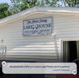 Family Lake House Paddle Sign - Tailored Canvases - Flyclothing LLC