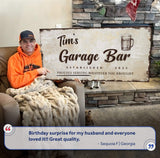 Garage Bar Sign VIII - Tailored Canvases - Flyclothing LLC