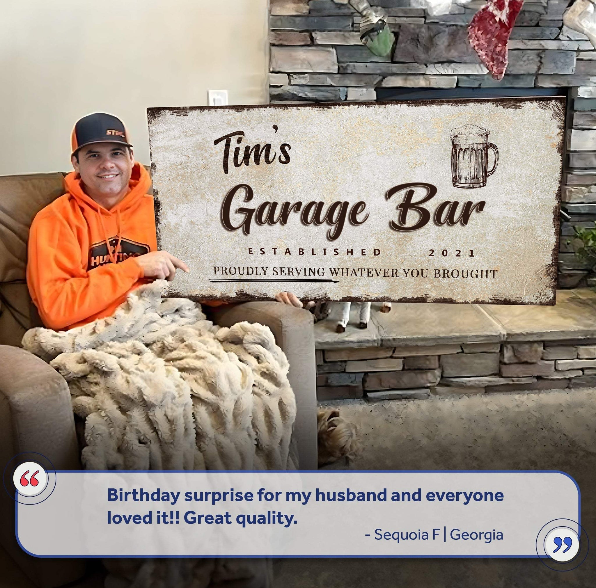 Garage Bar Sign VIII - Tailored Canvases - Flyclothing LLC