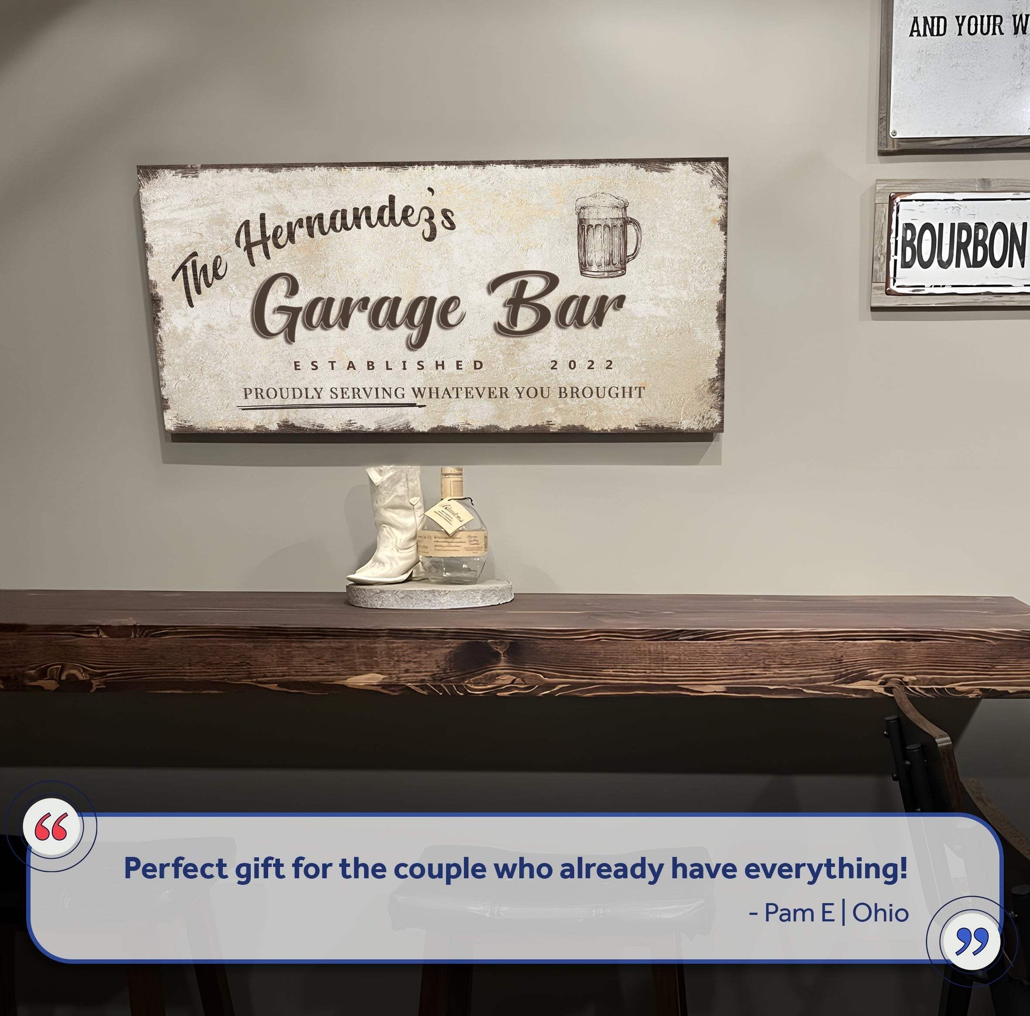 Garage Bar Sign VIII - Tailored Canvases - Flyclothing LLC