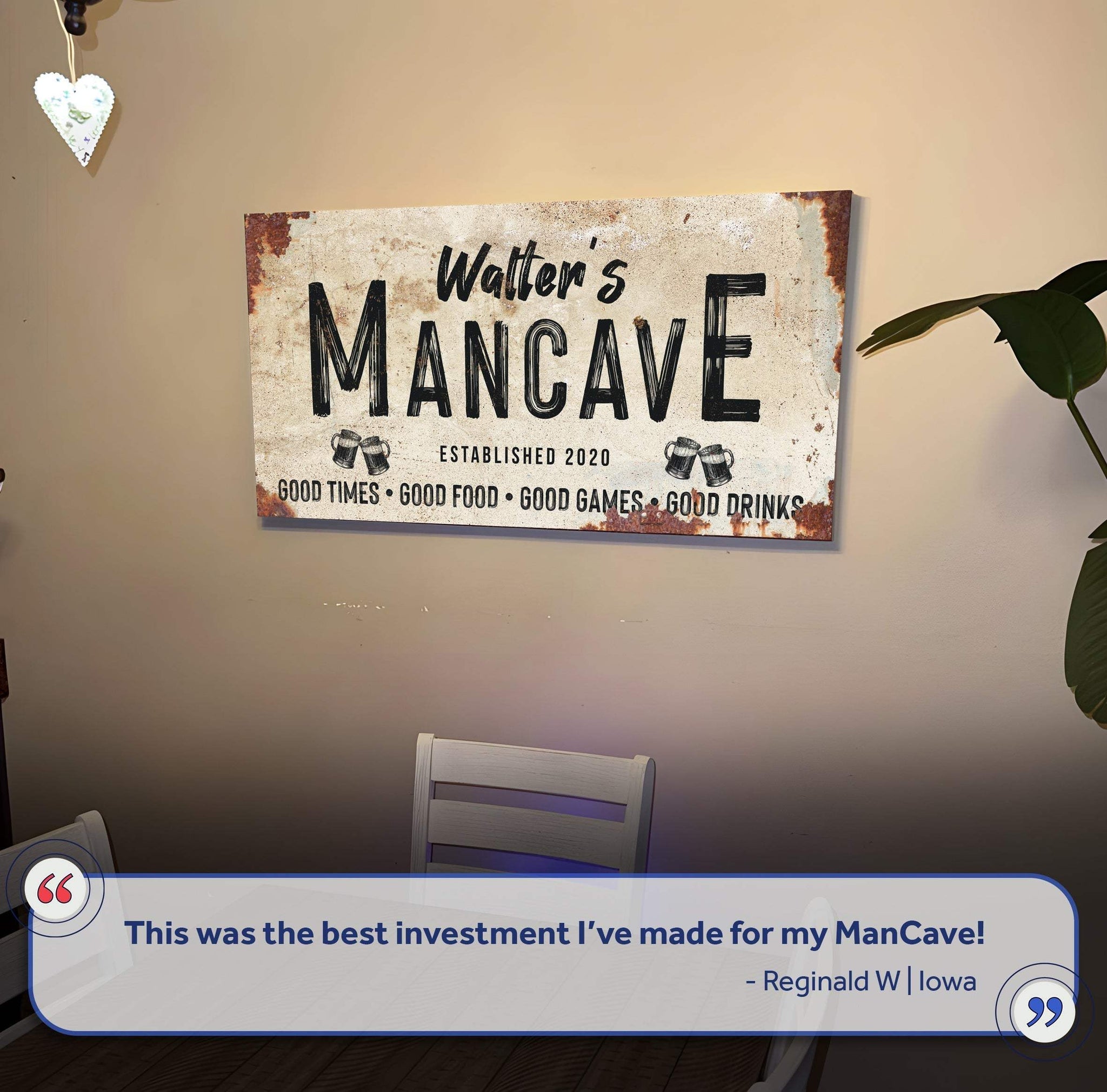 Good Times Man Cave Sign - LP1 - Tailored Canvases - Flyclothing LLC