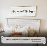 You, Me, And The Boys Family Sign - Tailored Canvases - Flyclothing LLC