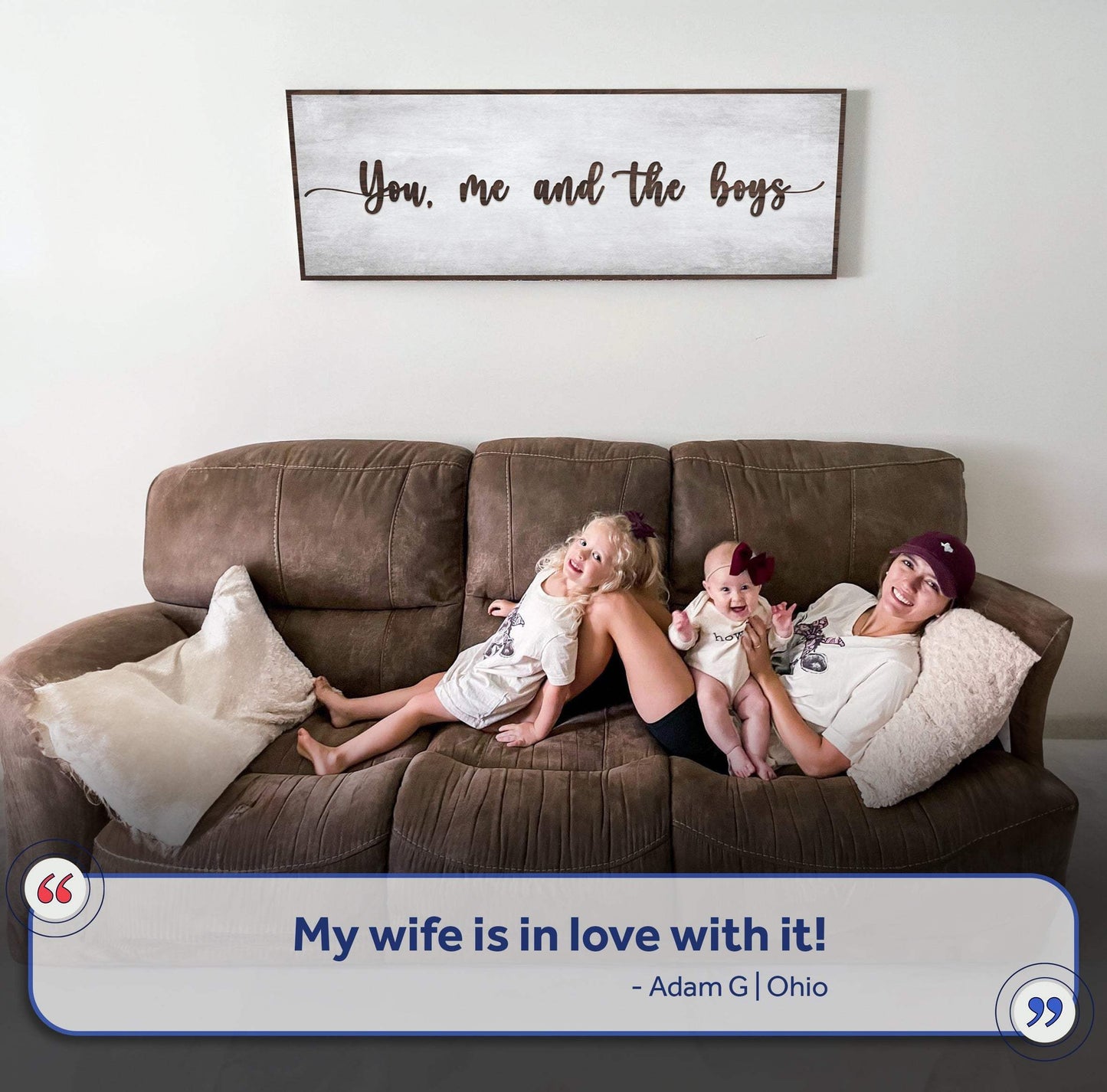 You, Me, And The Girls Sign - Tailored Canvases - Flyclothing LLC