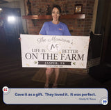 Life Is Better On The Farm Sign - Tailored Canvases - Flyclothing LLC