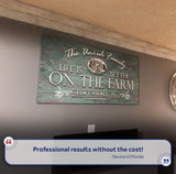 Life Is Better On The Farm Sign VI - Tailored Canvases - Flyclothing LLC