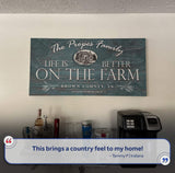 Life Is Better On The Farm Sign VI - Tailored Canvases - Flyclothing LLC
