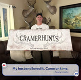Rustic Family Antler Sign - Tailored Canvases - Flyclothing LLC
