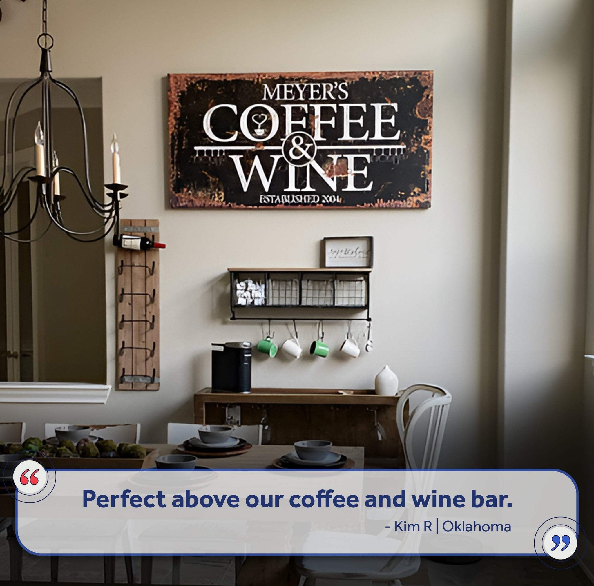 Coffee and Wine Sign III - Tailored Canvases - Flyclothing LLC