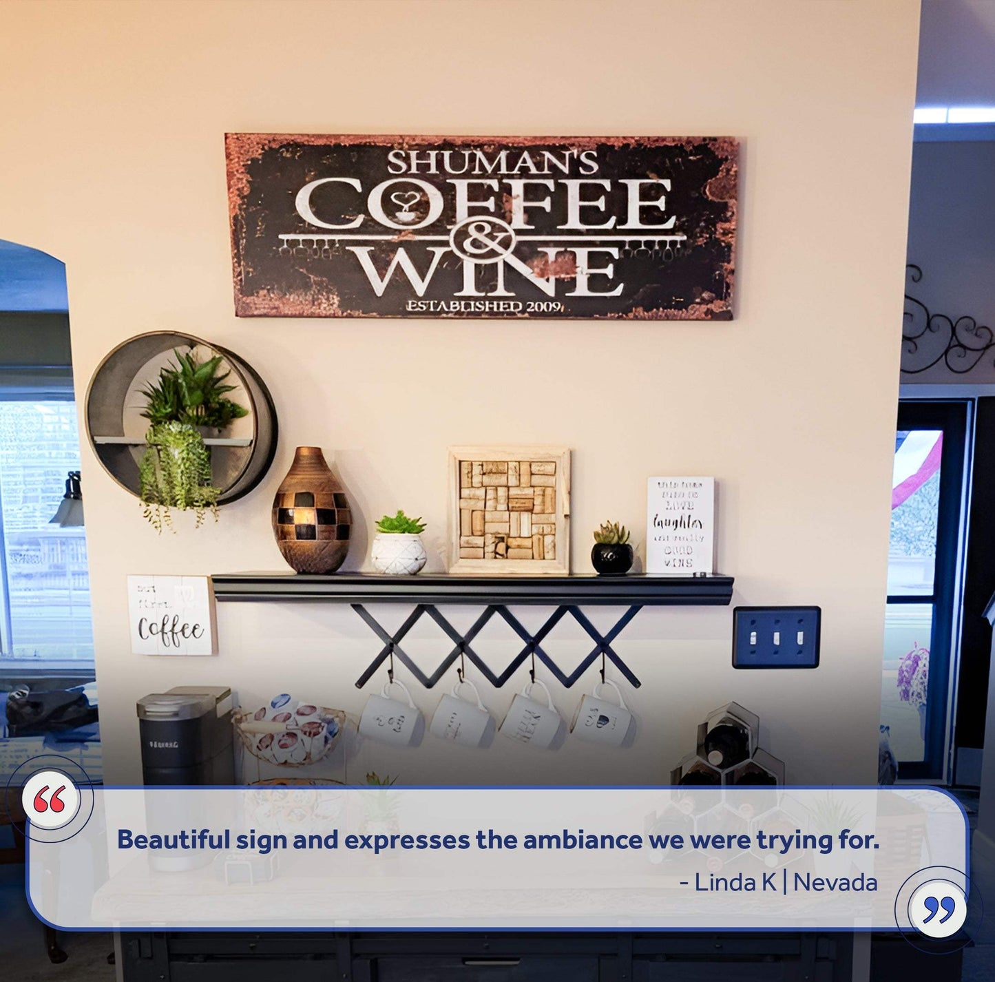 Coffee and Wine Sign III - Tailored Canvases - Flyclothing LLC