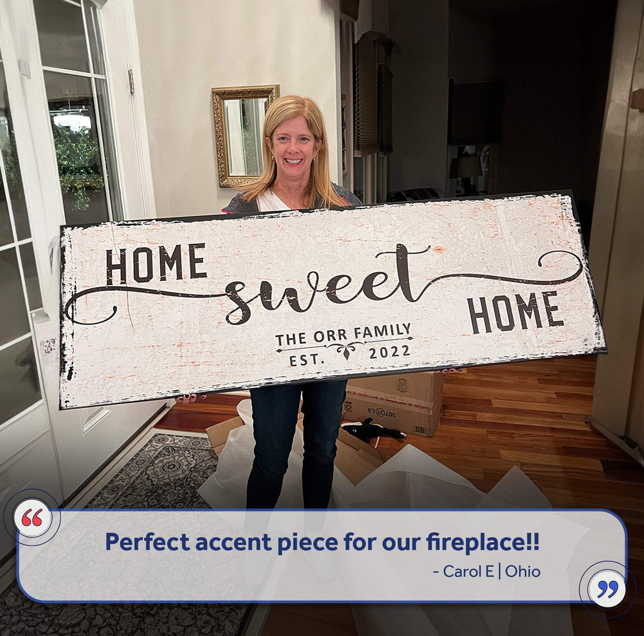Home Sweet Home Sign - Tailored Canvases - Flyclothing LLC