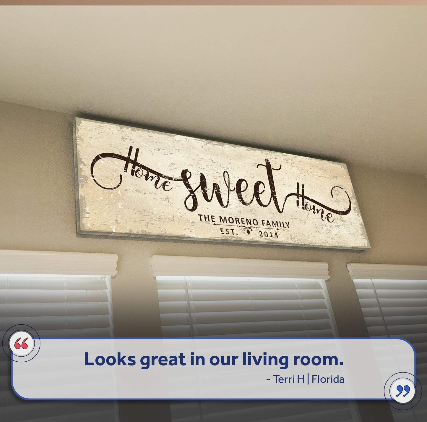 Home Sweet Home Sign VI - Tailored Canvases - Flyclothing LLC