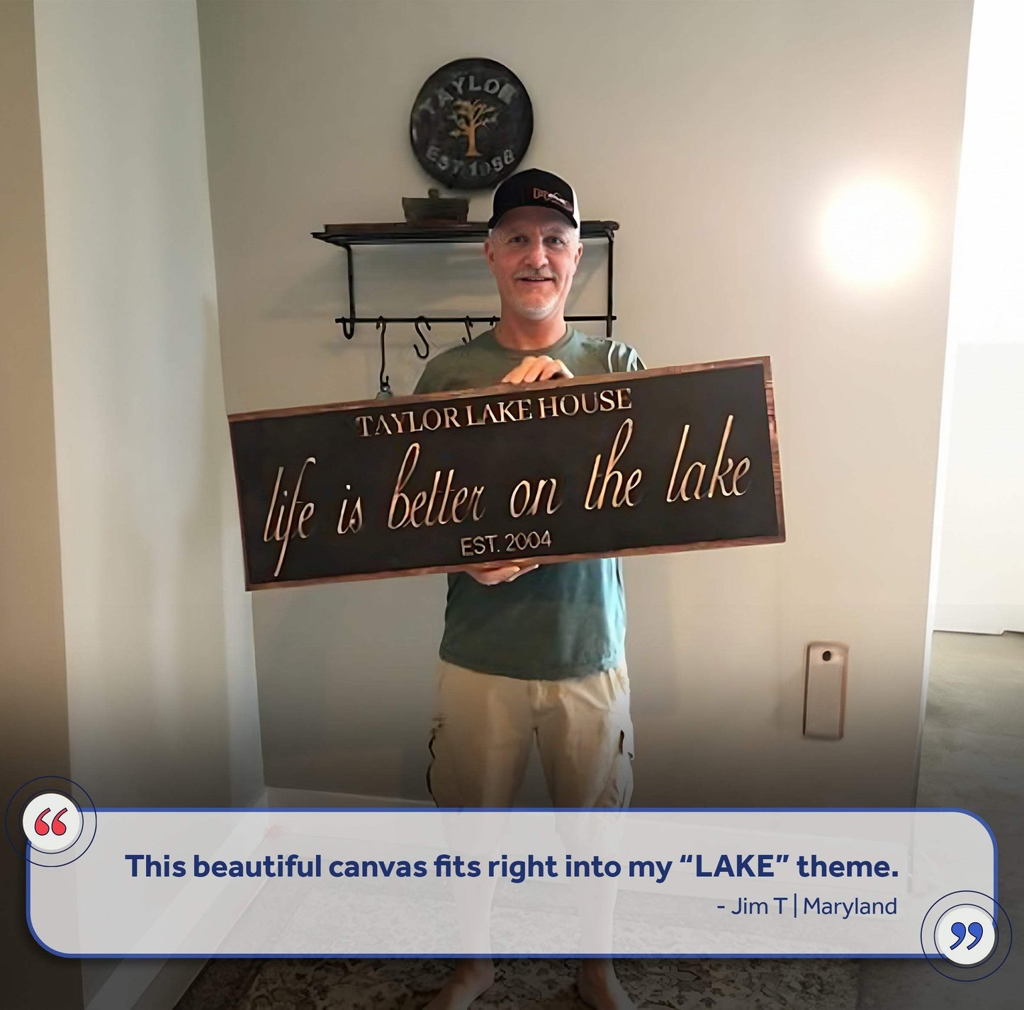 Life Is Better On The Lake Sign - Tailored Canvases - Flyclothing LLC