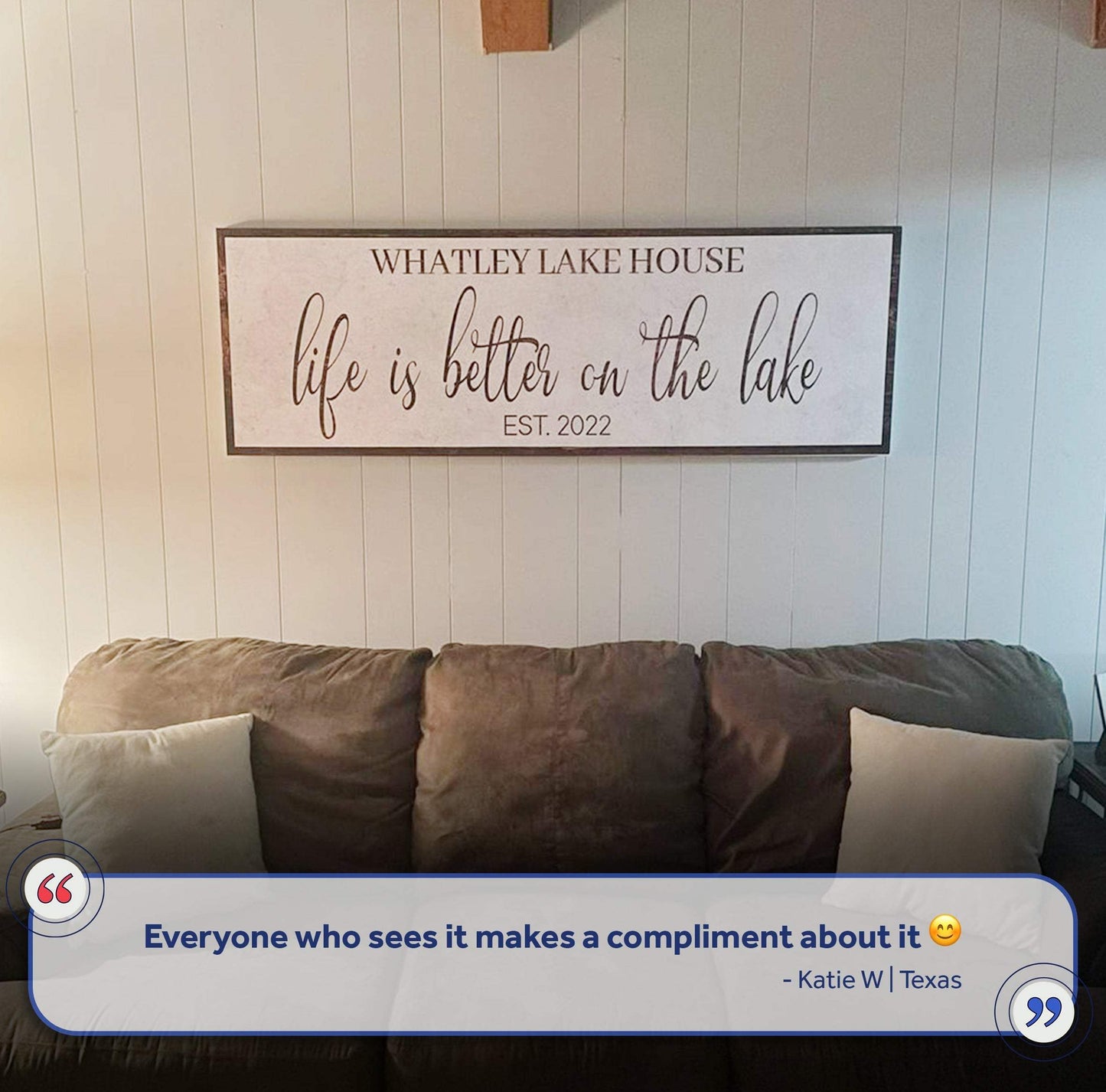 Life Is Better On The Lake Sign II - Tailored Canvases - Flyclothing LLC
