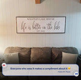Life Is Better On The Lake Sign II - Tailored Canvases - Flyclothing LLC