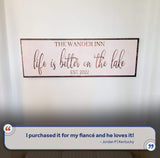 Life Is Better On The Lake Sign II - Tailored Canvases - Flyclothing LLC