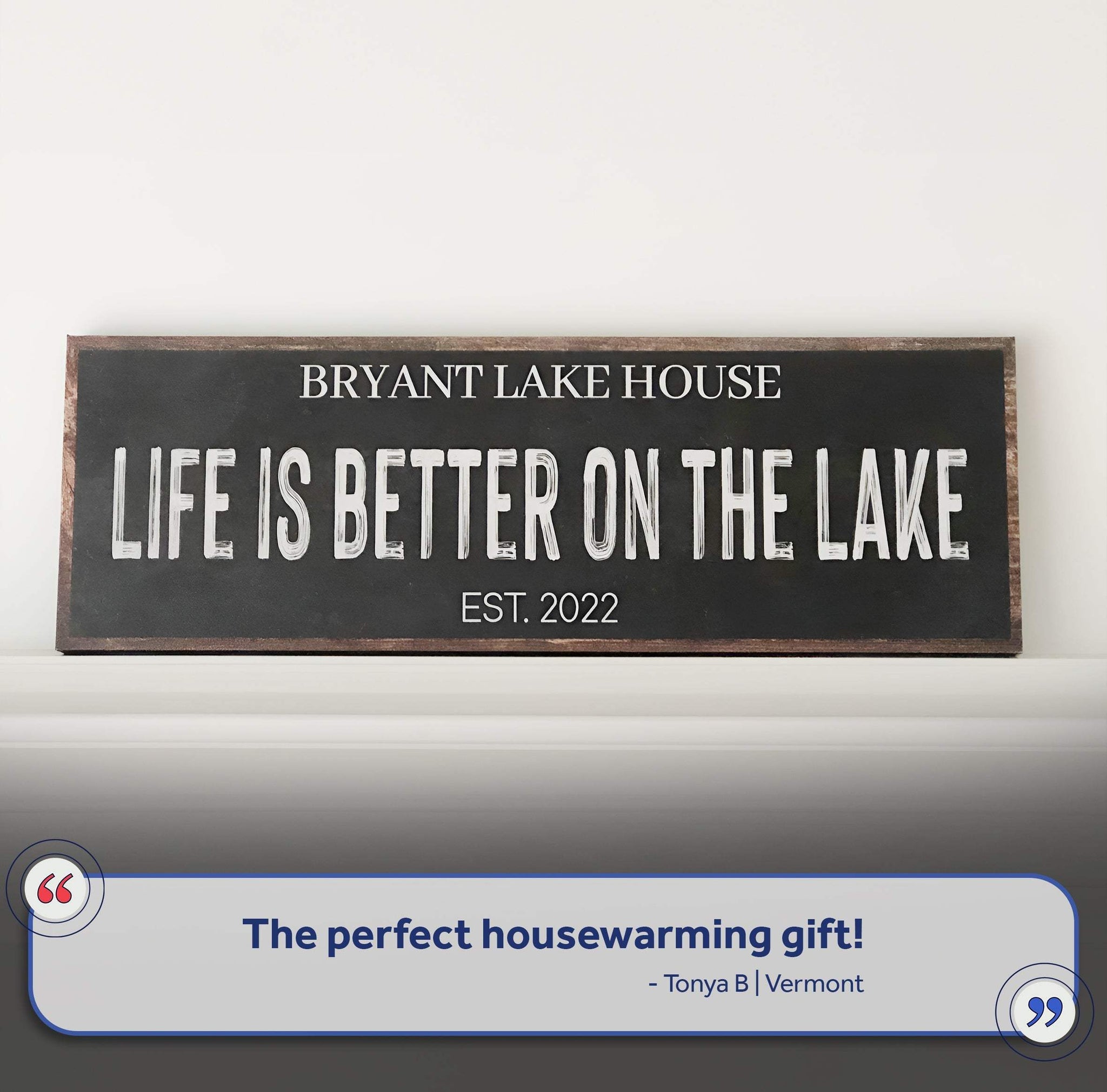 Life Is Better On The Lake Sign III - Tailored Canvases - Flyclothing LLC