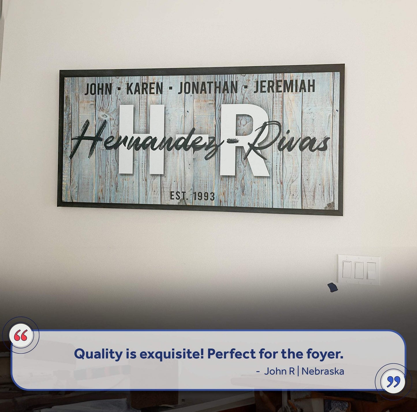 Family Wood Sign IV - Tailored Canvases - Flyclothing LLC
