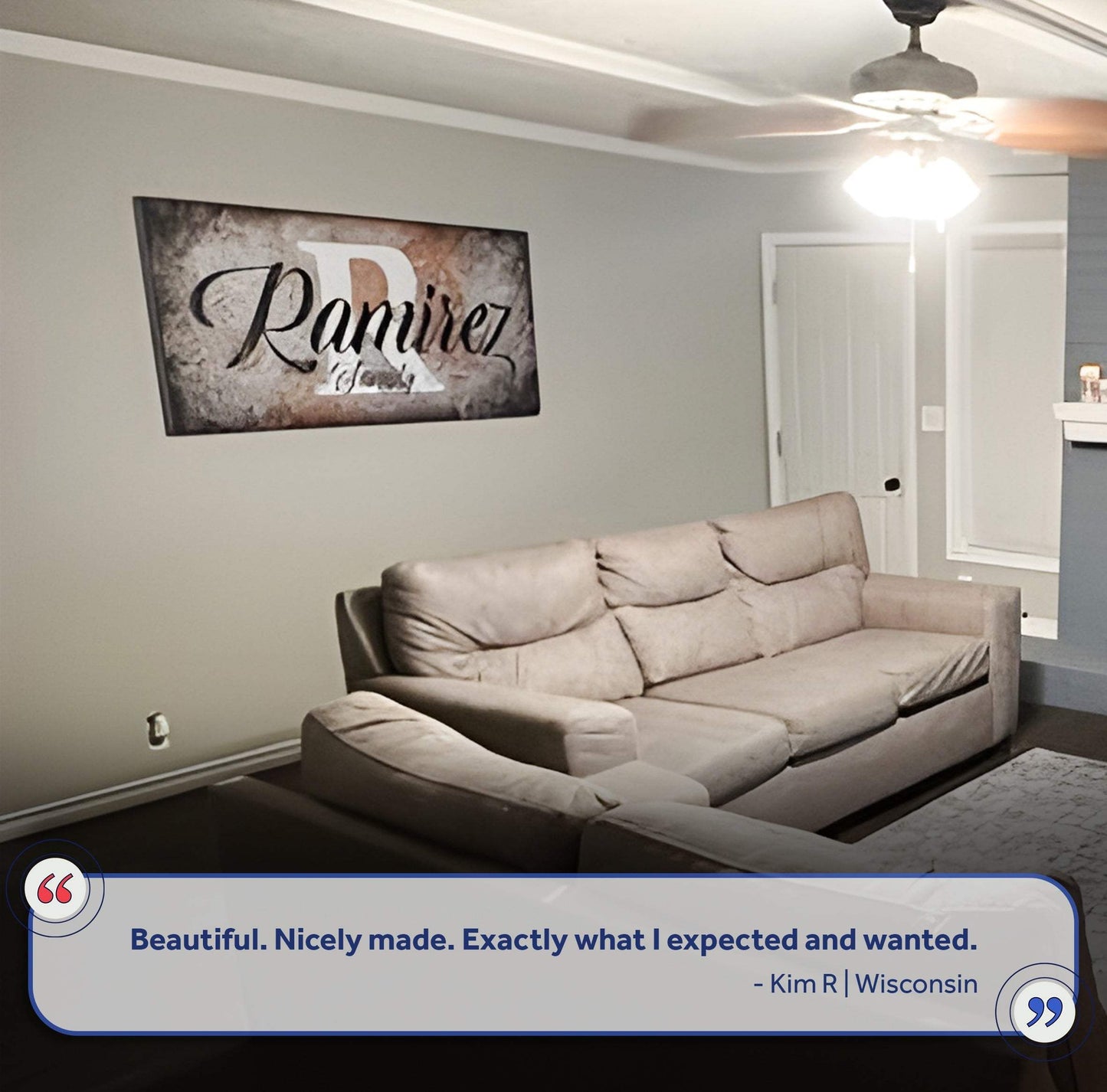Family Last Name Sign - Tailored Canvases - Flyclothing LLC