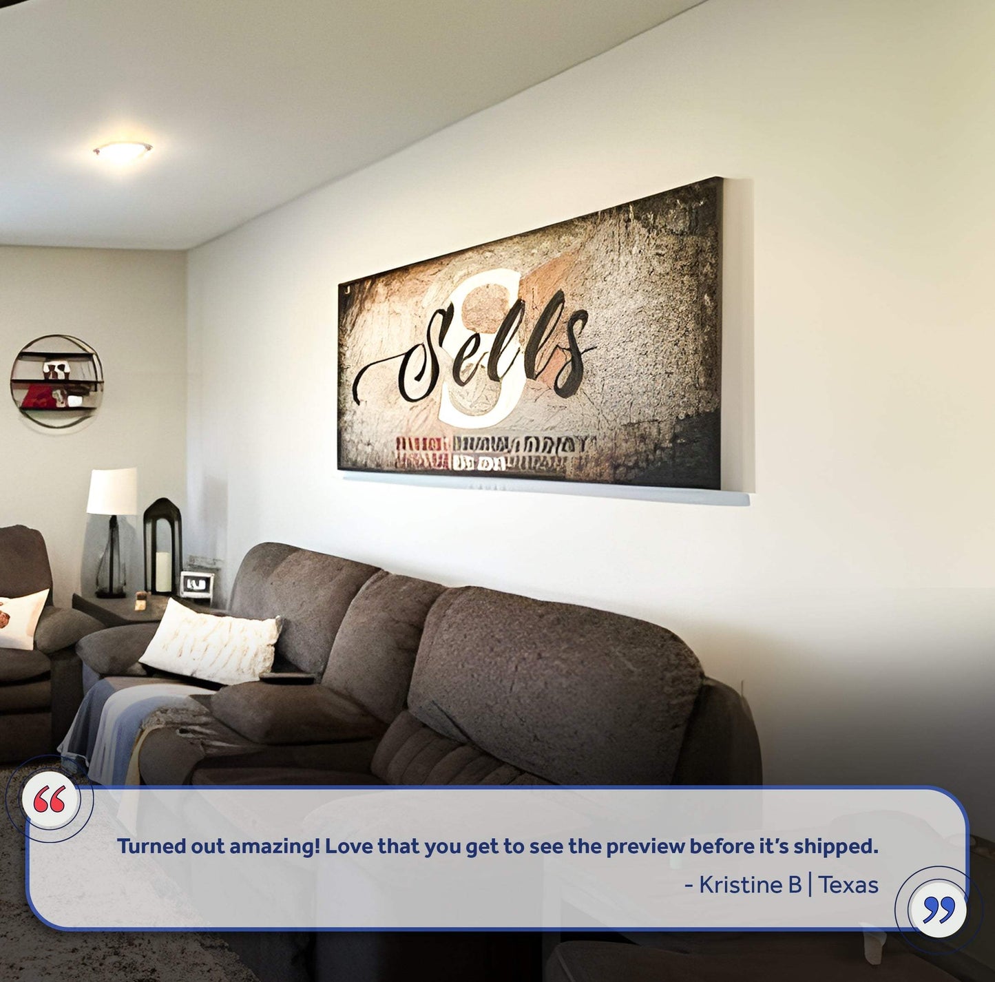 Family Last Name Sign - Tailored Canvases - Flyclothing LLC