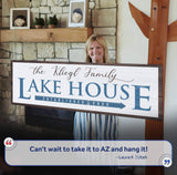 Family Lake House Arrow Sign III - Tailored Canvases - Flyclothing LLC