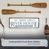 Family River House Arrow Sign - Tailored Canvases - Flyclothing LLC