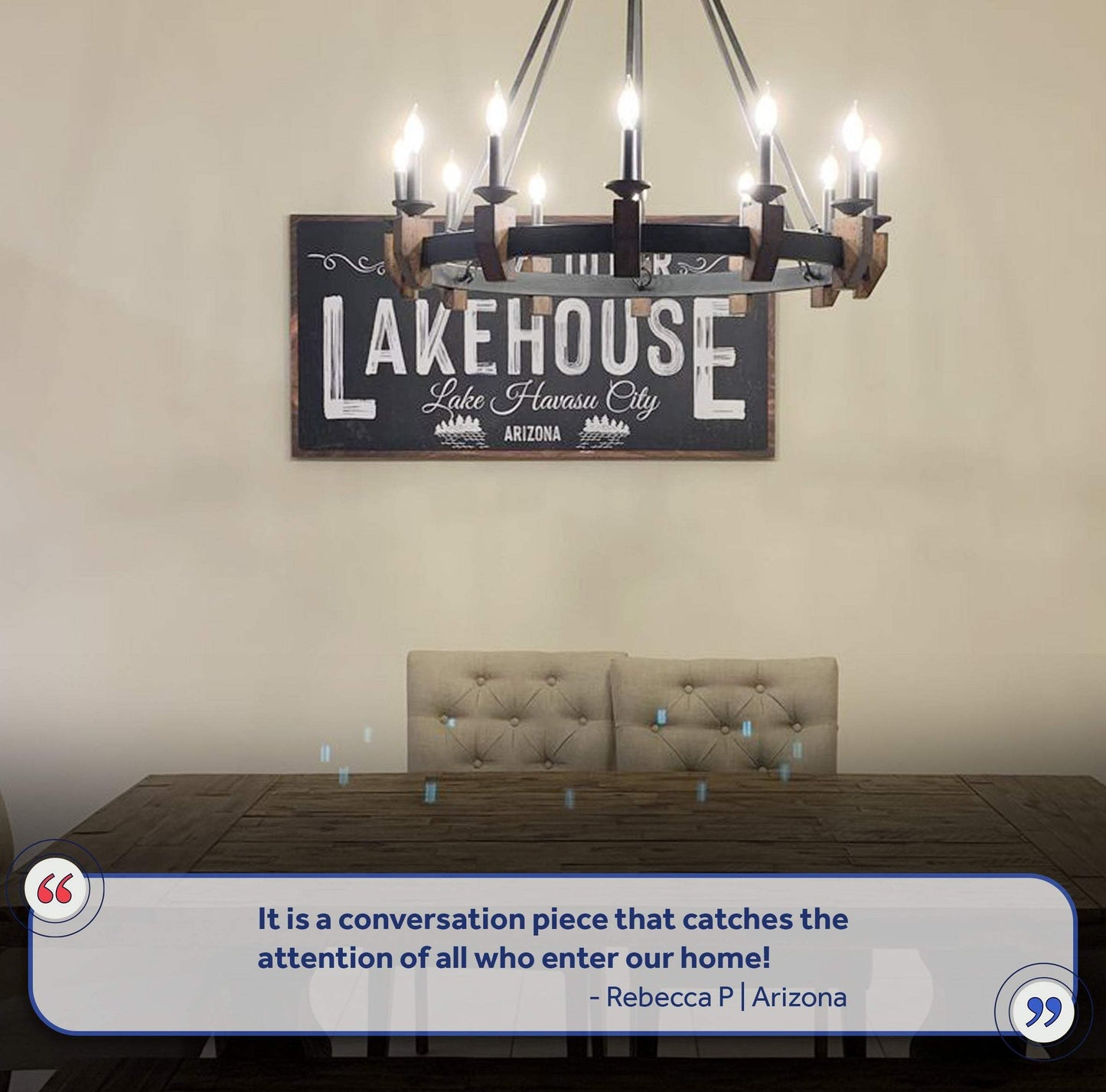 Welcome To Our Lakehouse Sign II - Tailored Canvases - Flyclothing LLC