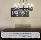 Welcome To Our Lakehouse Sign II - Tailored Canvases - Flyclothing LLC