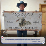 Brahman Cattle Sign II - Tailored Canvases - Flyclothing LLC