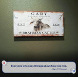 Brahman Cattle Sign II - Tailored Canvases - Flyclothing LLC