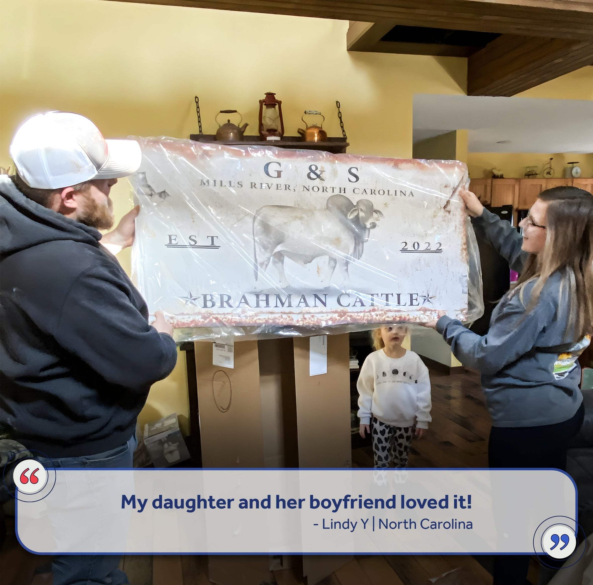 Brahman Cattle Sign III - Tailored Canvases - Flyclothing LLC