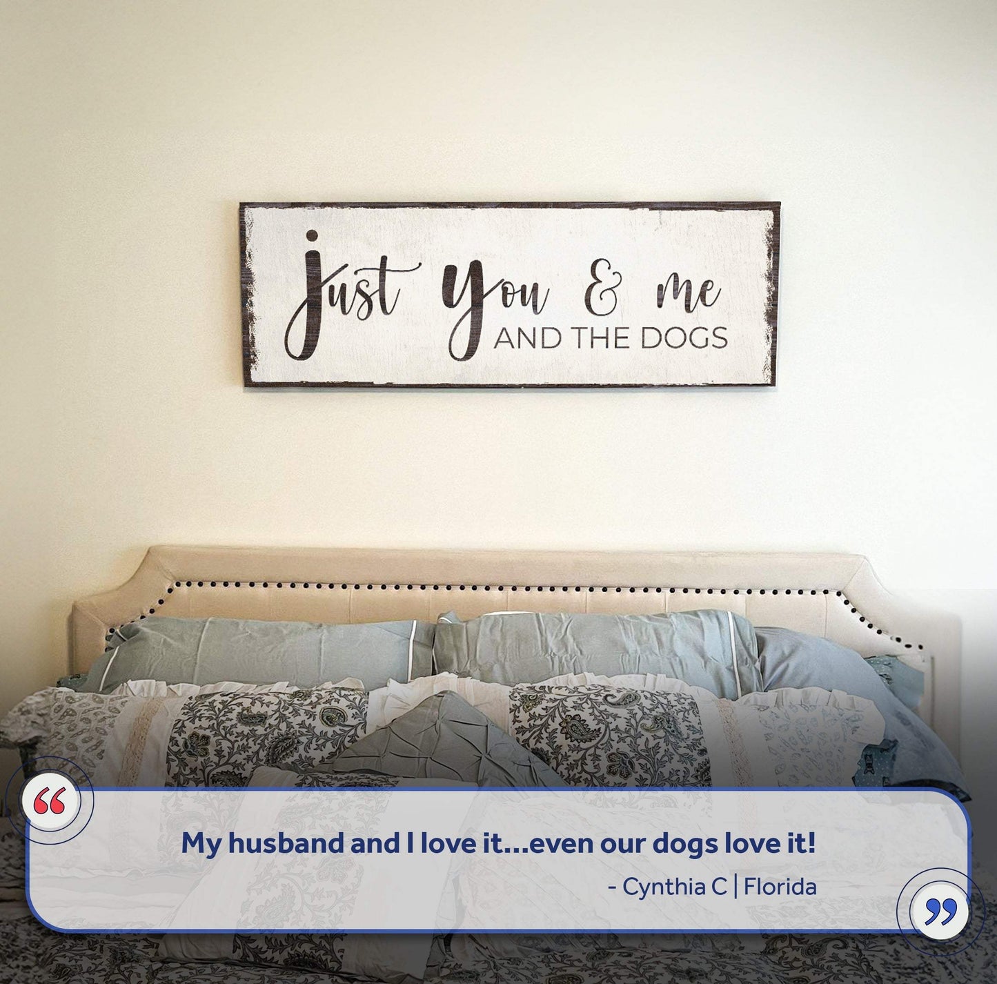 Just You, Me, And The Dogs Sign II - Tailored Canvases - Flyclothing LLC