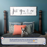 You, Me, And The Dogs Sign III - Tailored Canvases - Flyclothing LLC