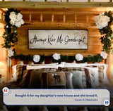 Always Kiss Me Goodnight Sign VI - Tailored Canvases - Flyclothing LLC