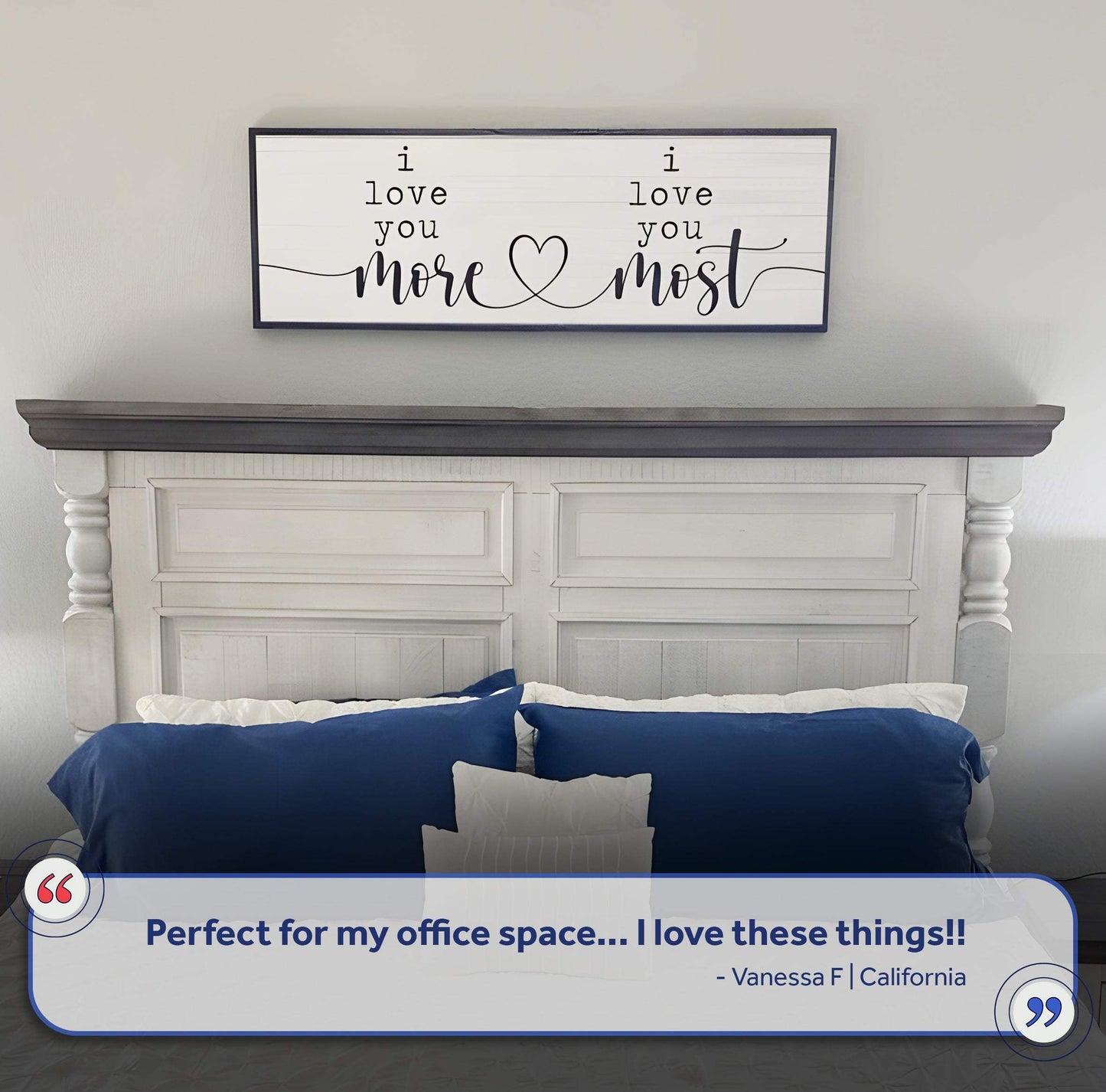 I Love You More I Love You Most Sign - Tailored Canvases - Flyclothing LLC