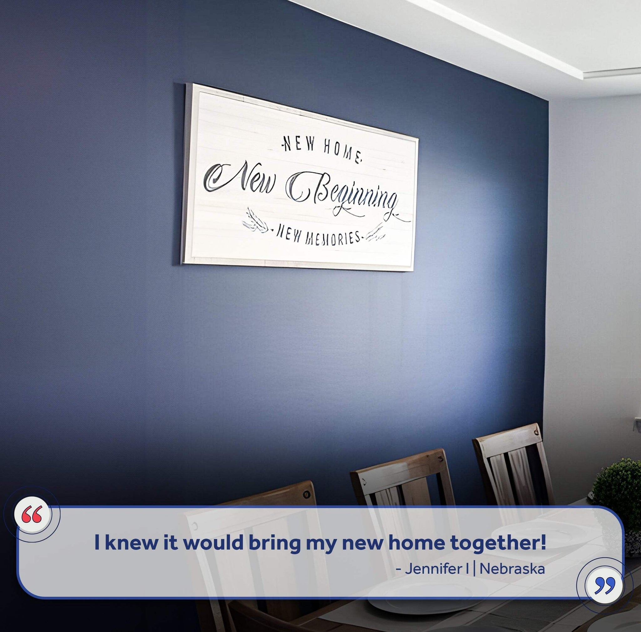 New Home, New Beginning Sign III - Tailored Canvases - Flyclothing LLC