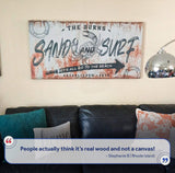 Sand And Surf Sign V - Tailored Canvases - Flyclothing LLC
