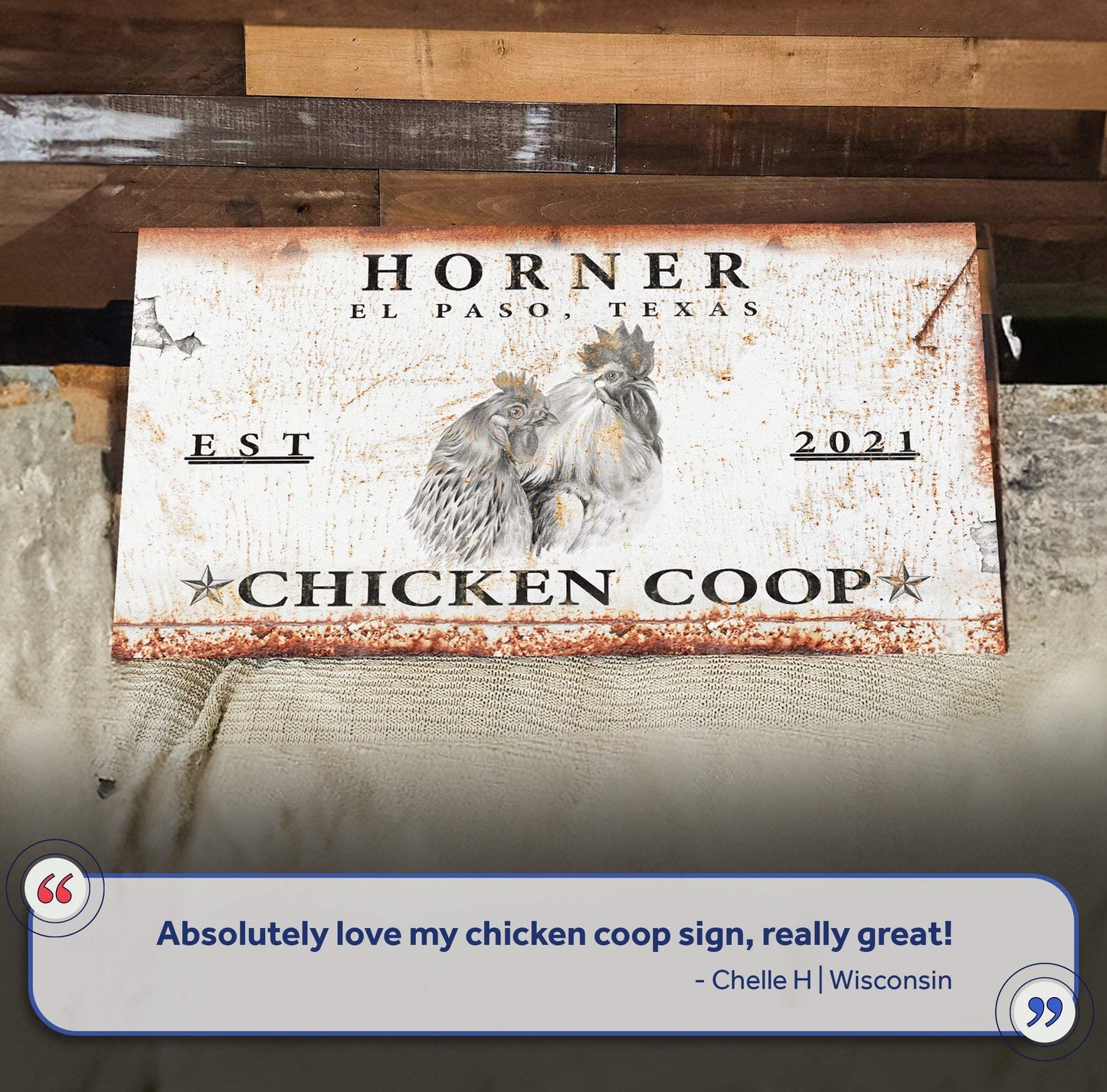 Chicken Coop Sign V - Tailored Canvases - Flyclothing LLC