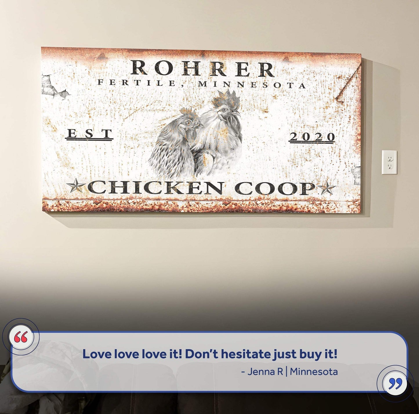 Chicken Coop Sign V - Tailored Canvases - Flyclothing LLC