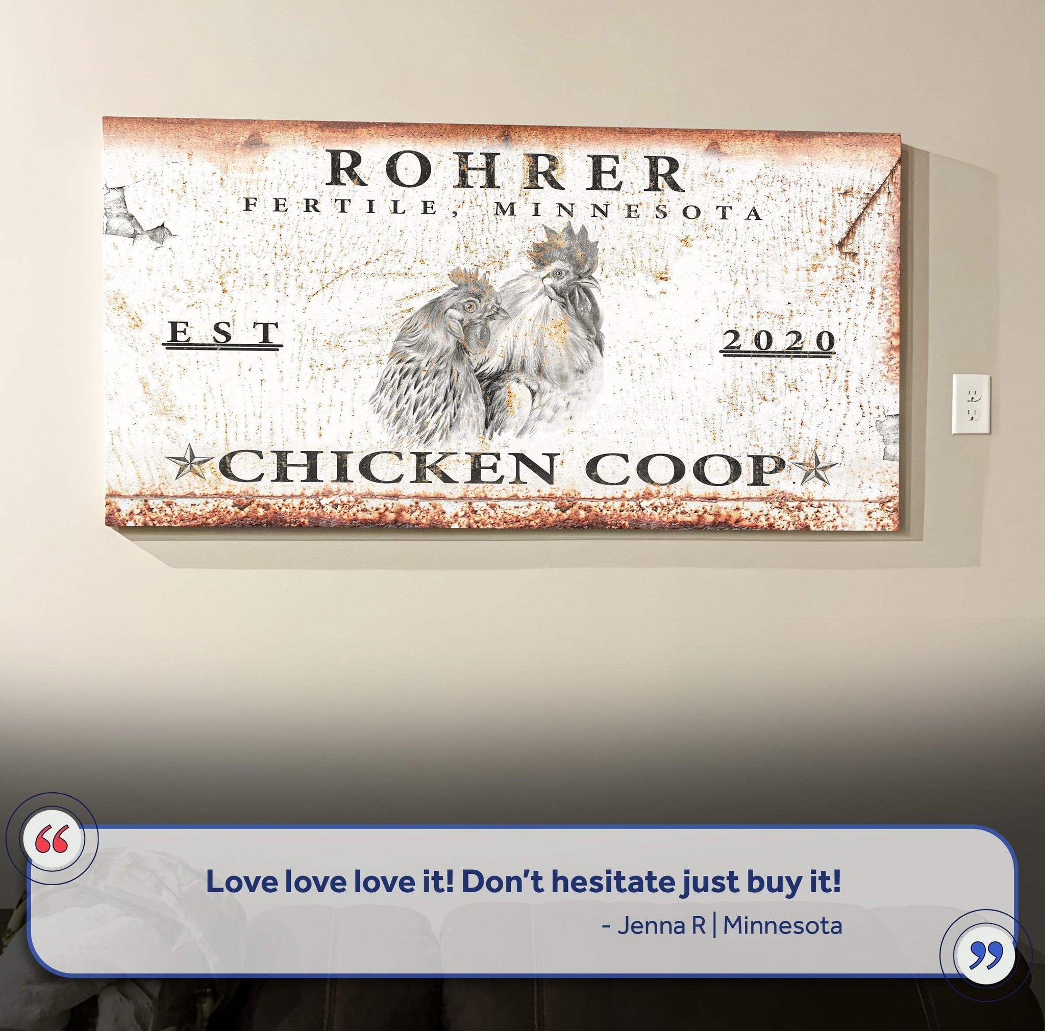 Chicken Coop Sign V - Tailored Canvases - Flyclothing LLC