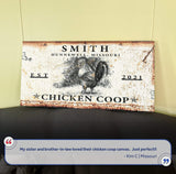 Chicken Coop Sign VI - Tailored Canvases - Flyclothing LLC
