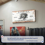 Chicken Coop Sign VI - Tailored Canvases - Flyclothing LLC