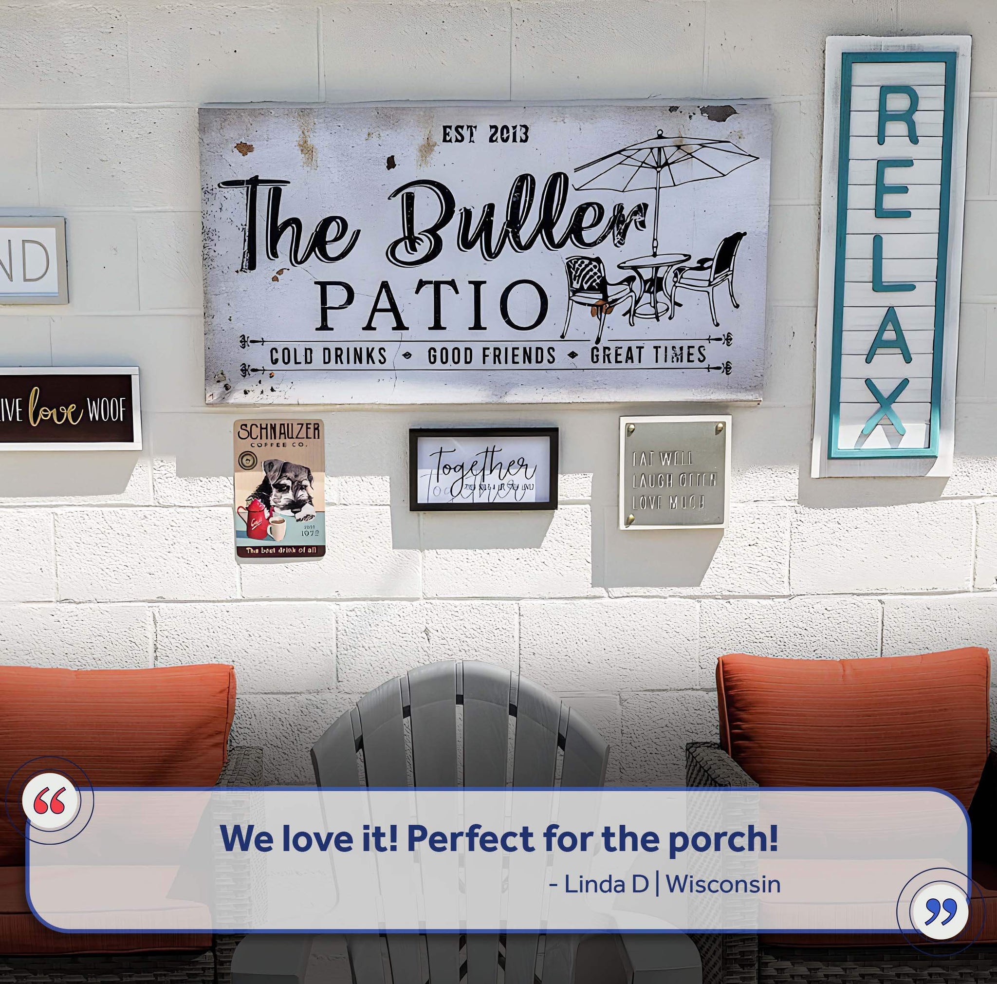 Family Patio Sign II - Tailored Canvases - Flyclothing LLC