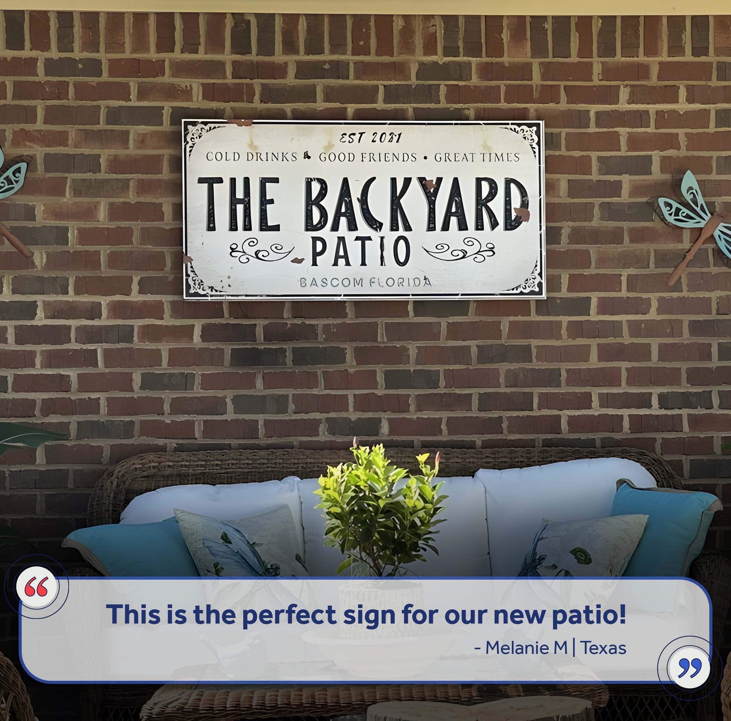 Family Patio Sign - Tailored Canvases - Flyclothing LLC