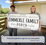Family Patio Sign - Tailored Canvases - Flyclothing LLC
