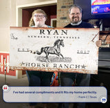 Rustic Horse Ranch Sign - Tailored Canvases - Flyclothing LLC