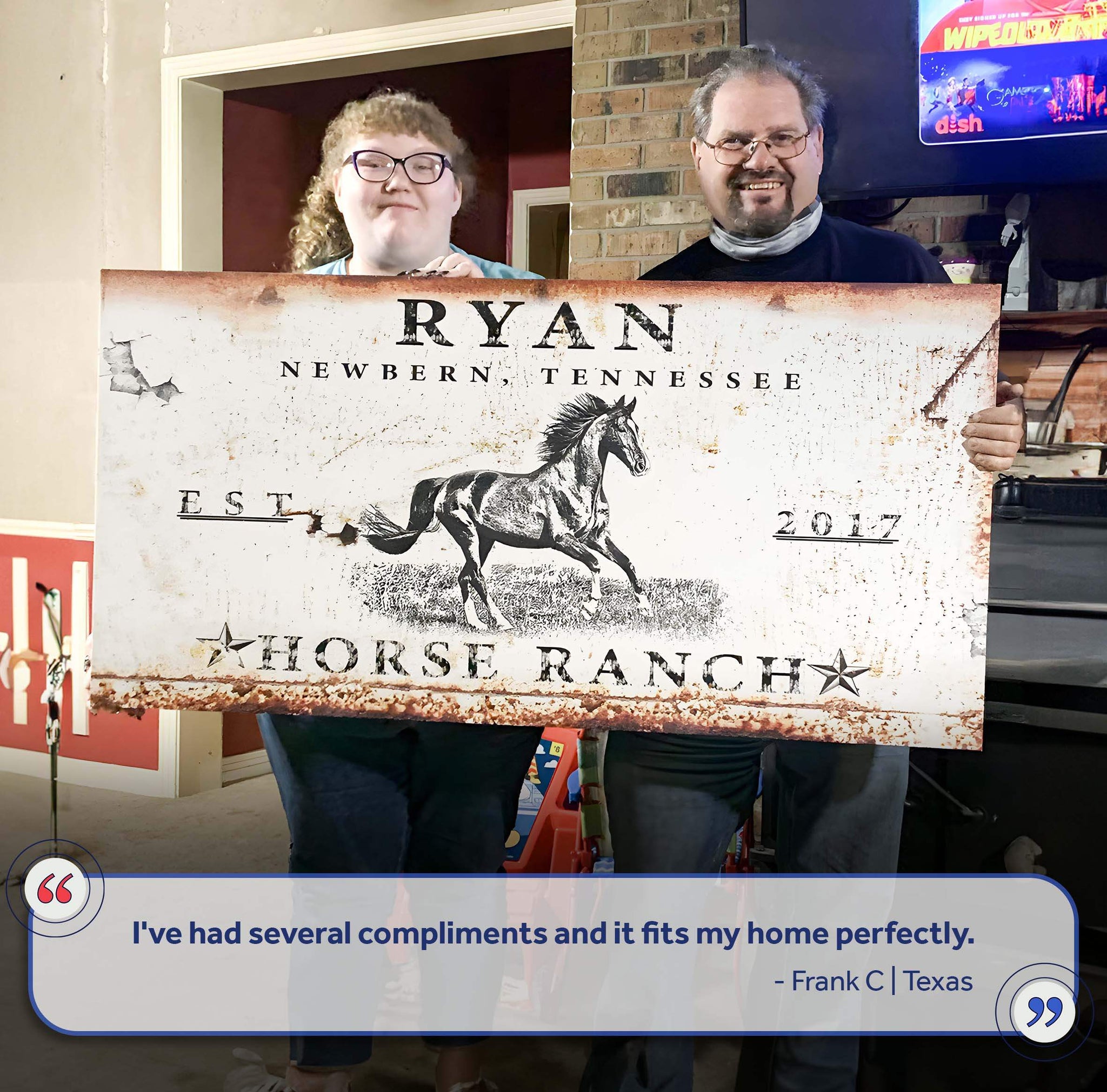 Rustic Horse Ranch Sign - Tailored Canvases - Flyclothing LLC
